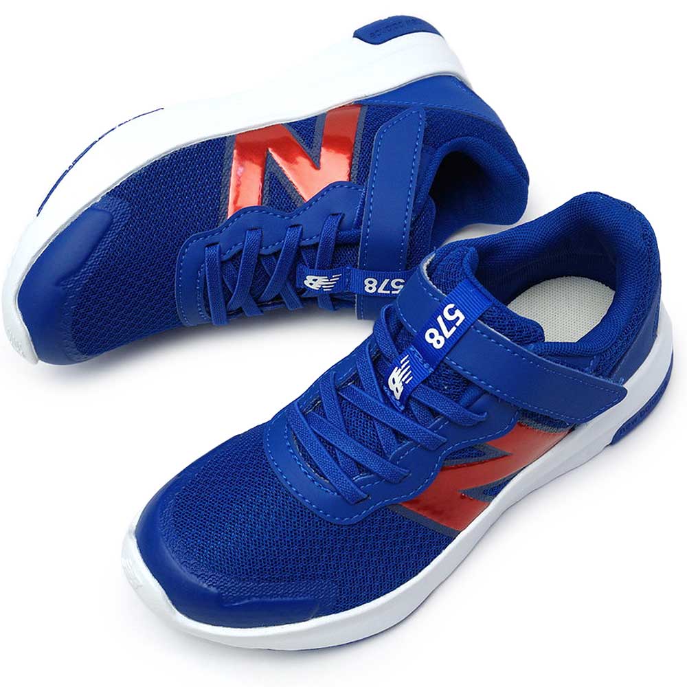 【ポイントアップ4/10(金)1:59まで】ニューバランス new balance キッズ スニーカー PT578 TA シーズナルカラー ジュニア 子供靴 シンプル マジックテープ ゴムシューレース