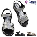 パンジー サンダル レディース 5479 バックベルト ストラップサンダル 光沢 コンフォート Pansy