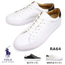 【おトクなGW！3%OFFクーポン】ポロ POLO ラルフローレン メンズ スニーカー レザー RA64 本革 シンプル カジュアル RALPH LAUREN JERMAIN 2 SK ATH