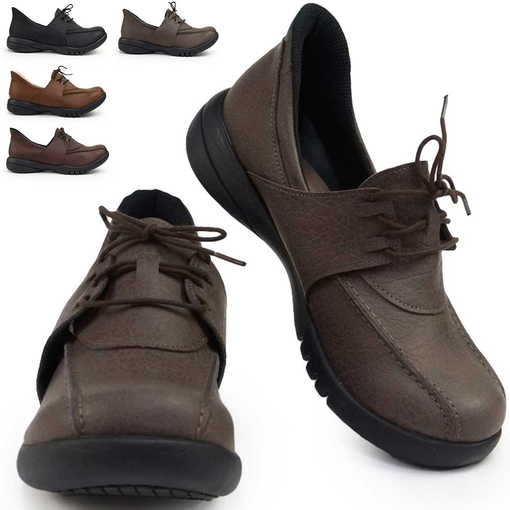 リゲッタ Regetta レディース シューズ スットオン 手を使わない R332 ハンズフリー レースアップ 軽量..