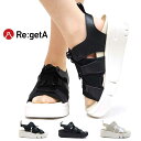 Re:getA レディース サンダル RE253 厚底 軽量 スポーティ EVA 日本製 リゲッタ