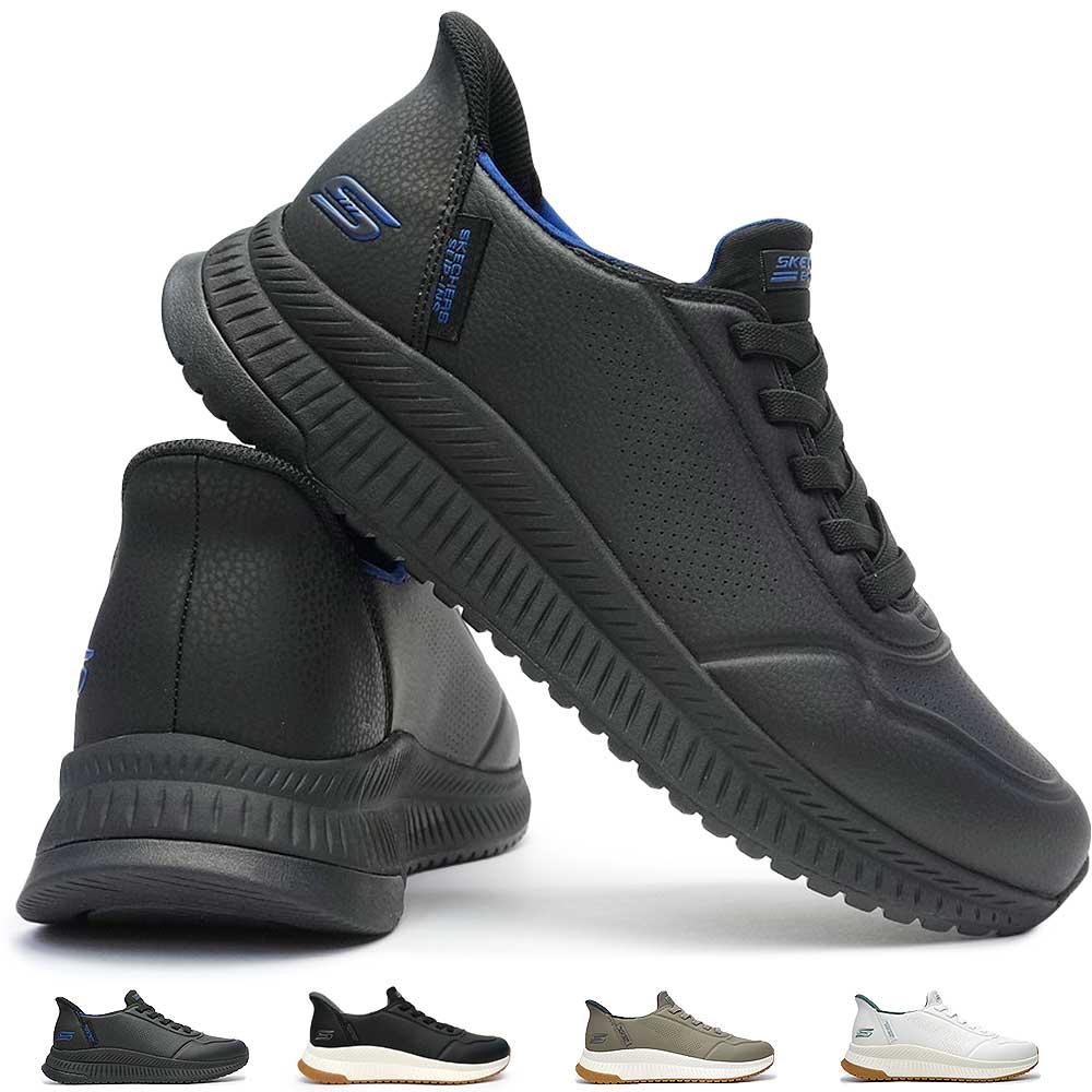 【P10倍祭 12/4 20:00〜】スケッチャーズ SKECHERS メンズ スニーカー スリップインズ 118424 ボブス スクワッド4 ウォーキング 軽量 BOBS SQUAD4 DIRECT STEP