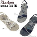 【おトクなGW！3%OFFクーポン】スケッチャーズ SKECHERS レディース サンダル 163112 ストラップ ペタンコ スポーツサンダル Reggae Slim - TAKES TWO コンフォート フラット