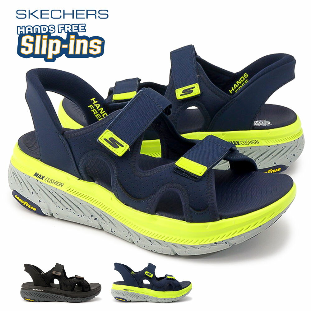 スケッチャーズ SKECHERS メンズ 厚底 サンダル スリップインズ 229217 マックス クッショニング プレミア 2.0 サンダル ジュリアン ハンズフリー MAX CUSHIONING PREMIER 2.0 SANDAL JULIAN 26春夏新作