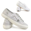 【あす楽】スペルガ SUPERGA スニーカー レディース 2750 81219W マクラメ レース MACRAME ローカット 春夏 透け素材