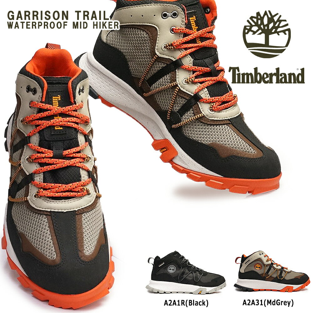 ڤڡۥƥС Timberland ɿ ˡ ϥ󥰥塼 ꥽ ȥ쥤 ץ롼 ߥå ϥ ȥɥ ȥå GARRISON TRAIL WATERPROOF MID HIKER