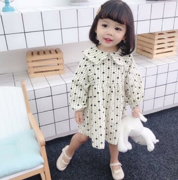 キッズ ベビー服 ワンピース コーデュロイ オフホワイト 子供服 長袖 ロング丈 ゆったり 女の子 秋 冬 春 ジュニア おそろい 洋服 オシャレ 80cm 90cm 100cm 110cm 120cm 130cm