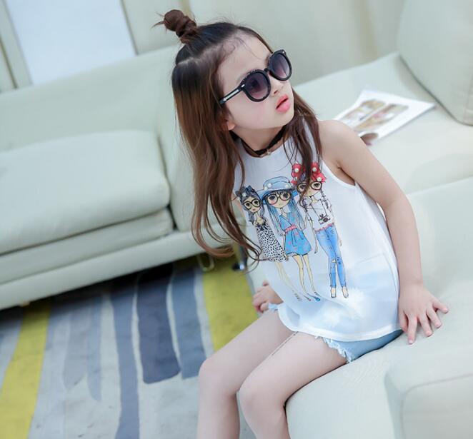 キッズ ベビー服 セットアップ 海外 子供服 ベスト 短パン ノースリーブ 上下セット 女の子 秋 春 ジュニア おそろい 洋服 オシャレ 90cm 100cm 110cm 120cm 130cm