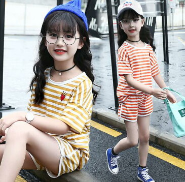 キッズ ベビー服 子供服 上下セット ダンス セットアップ 女の子 半袖 tシャツ ボトムス パンツ 春 夏 秋 大人っぽい カジュアル ナチュラル 110cm 120cm 130cm 140cm 150cm 160cm