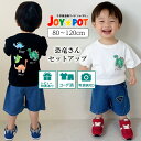 【楽天ランキング1位】キッズ ベビー服 セットアップ 夏服 Tシャツ 半袖 恐竜柄 ダイナソー 子供服 上下セット カジュアル 男の子 女の子 夏 春 パンツ カジュアル ジュニア おそろい 洋服 80cm 90cm 100cm 110cm 120cm 1歳 2歳 3歳