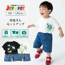 キッズ ベビー服 セットアップ 夏服 Tシャツ 半袖 恐竜柄 ダイナソー 子供服 上下セット カジュアル 男の子 女の子 夏 春 パンツ カジュアル ジュニア ...