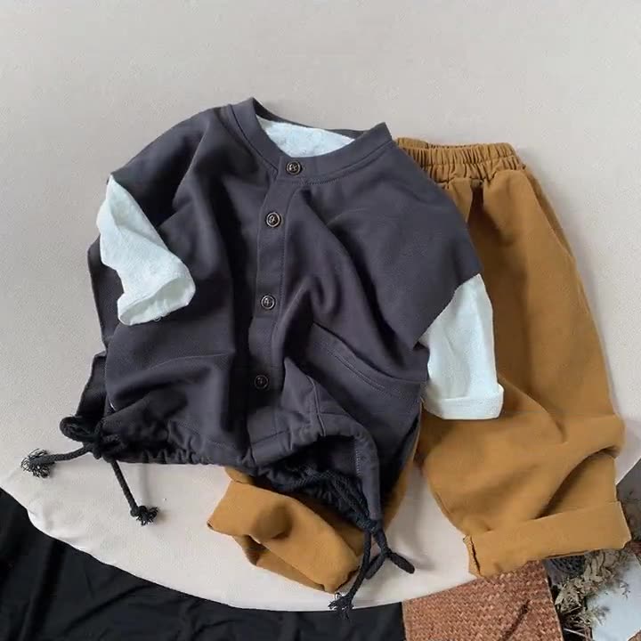 【在庫処分】キッズ ベビー服 子供服 ベスト やわらかトップス 男の子 女の子 トップス 春服 秋服 ボーイズ ガールズ ゆったり ジュニア おそろい 洋服 オシャレ 80cm 90cm 100cm 110cm 120cm 130cm