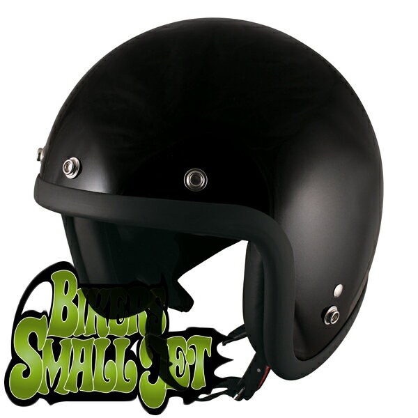 TNK工業 SPEED PIT スモールジェットヘルメット JL-65 BIKERS シングルカラー ブラック