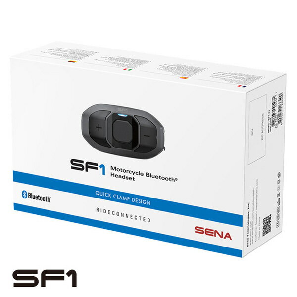 SENA SF1-01 ソロ・タンデム向けBluetoothヘッドセット SF1（1台セット/国内正規代理店品） 0411179