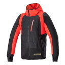 アルパインスターズ MO.ST.EQ HYBRID HOODED JACKET モーステック ハイブリット フーディッド (1463 BLACK FLAME RED) 4201824