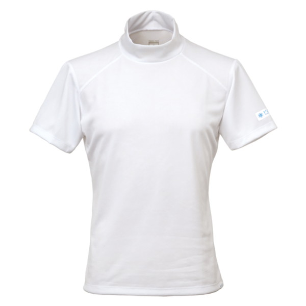 フリーズテック PERFORMANCE LINE レギュラーフィット 冷感シャツ 半袖モックネック ホワイト サイズ：M