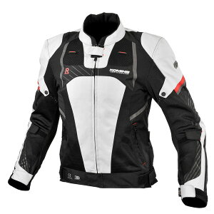 コミネ（KOMINE）JK-151 R-SPEC Protect Mesh Jacket プロテクトメッシュジャケット Light Grey/Black 07-151