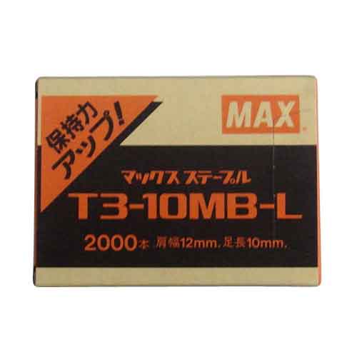 &nbsp;メーカー&nbsp;MAX&nbsp;商品カテゴリ&nbsp;ねじ・ボルト・ナット＞連結釘・連結ねじ&nbsp;発送目安&nbsp;1日〜2日以内に発送予定（土日祝除）&nbsp;お支払方法&nbsp;銀行振込・クレジットカード&nbsp;送料&nbsp;送料 小型(60)&nbsp;特記事項&nbsp;&nbsp;その他&nbsp;T3-10MB-L