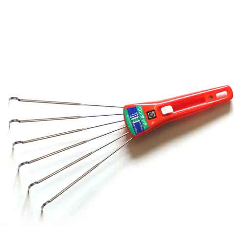 サボテン サボテン #8 ミニガーデンレーキ オレンジ ステン　#8