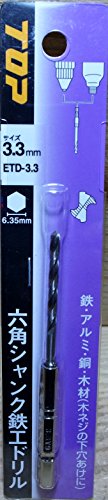 TOPKOGYO トップ工業 トップ工業 (株) ETD3.3 8743 TOP 六角シャンク鉄工ドリル 3....