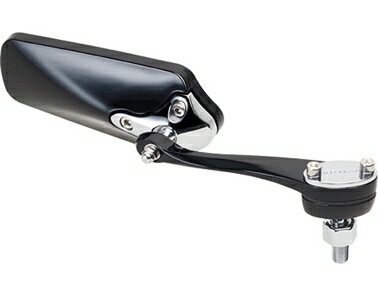 TANAX タナックス バイクミラー ナポレオン リゼットミラー ピアノブラック ブルー鏡 左右共通 8mm正ネジ AMS-104-8