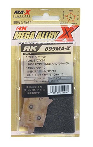 RKエキセル アールケー(RK) ブレーキパッド メガアロイ DUCATI:1098/S/R '07・'08(フロント)など バイク オートバイ 二輪用899MA-X
