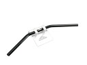 ハリケーン HB0008B-01 フラット2型 ハンドル ブラック 外径φ22.2mm 内径φ18mm