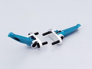 大阪単車用品工業 ステップホルダー (レースヨゥ) シルバー (HF5191A)