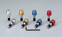 ハリケーン HB0309BU φ30砲弾型アルミサイドキャップ ブルーアルマイト スズキスクーター