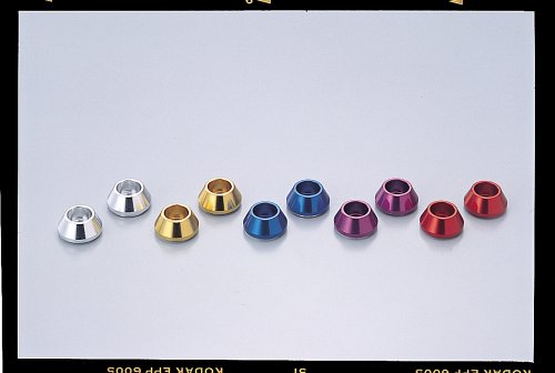 大阪単車用品工業 ハリケーン　HN1110A M10アクセント ワッシャ シルバーアルマイト