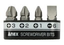 アネックスツール ANEX　溝付超短ビット　AK-51P-B4　セット