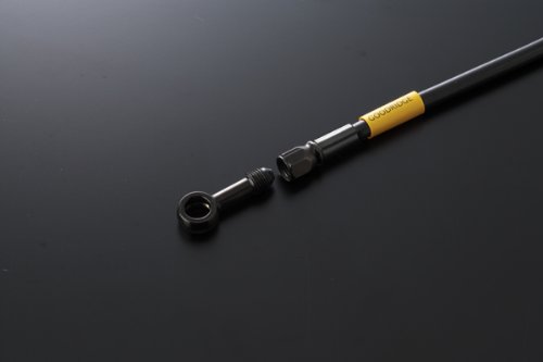 BUILD A LINE ユニバーサル ブレーキホース ロードモデル用 ステンレス(ブラック)フィッティング ブラックホース ホース全長2235mm C32195