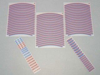 キタコ(KITACO) 000-0900400 リムラインシート(17)RED+BLUE