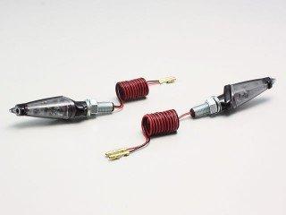 ハリケーン　HA5223BS LEDダガーウインカー ブラック スモークレンズ 汎用 ハイパワーLED 12V2W_アルミ製ボディ 取付ボルト長16mm