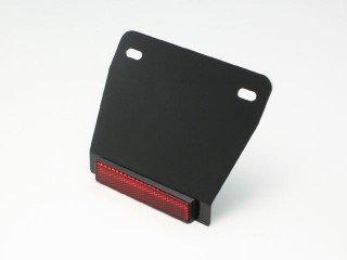 大阪単車用品工業 ハリケーン　HA5795 ナンバーベース＆リフレクターW97 ブラック 原付車(〜125cc)