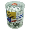 SK11(エスケー11) 両面ハトメの玉 100組 NO.76-Bアルミ12mm