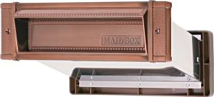 水上金属 メイルシュート　内フタ付気密型　No.24　厚壁用　ブラウン　【001-5751】(4.0)