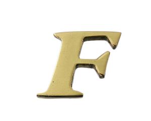 HIKARI 光 QL20ーF 真鍮ゴールド文字 大文字F