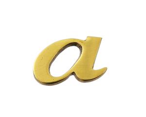 光 QS20-A 真鍮ゴールド文字 小文字a