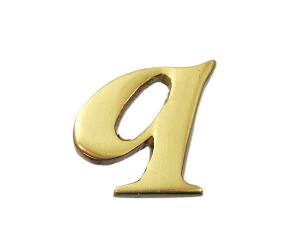 HIKARI 光 QS20-Q 真鍮ゴールド文字 小文字q