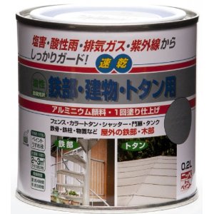 ニッペホームプロダクツ ニッペ 油性鉄部・建物・トタン用 0.2L つやなしブラック