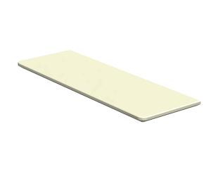 SHIROKUMA シロクマ TG-102 集成材棚板C形220×600アイボリ