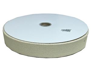 まつうら工業 綿ベルト 38ミリ巾生成(きなり) 25M巻 厚約2ミリ