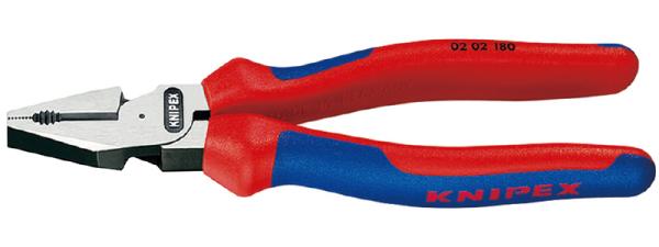 クニペックス KNIPEX 0202-180 強力型ペンチ (SB) 0202-180