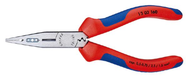 クニペックス KNIPEX 1302-160 電気技師用ペンチ (SB) 1302-160