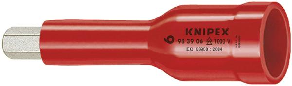 クニペックス KNIPEX 9849-08 (1/2SQ)絶縁ヘキサゴンソケット 1000V 9849-08