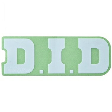 D.I.D(大同工業) DID ステッカー WHITE A
