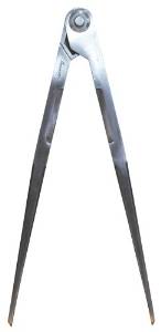 シンワ測定 鋼製コンパス(超硬チップ付 E-2 30CM 77545