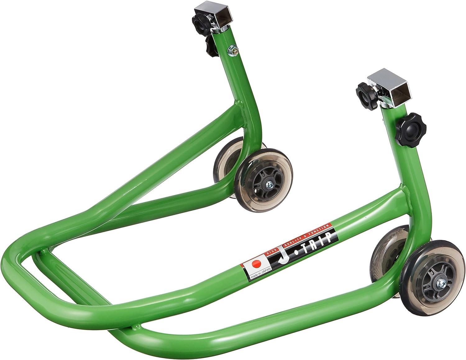 森製作所 バイクスタンド ナローローラースタンド(受け金具別) ライムグリーン 8-18 50cc-400cc JT-1052LG