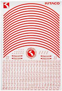 キタコ(KITACO) リムラインシート/T2(8-10)アカ